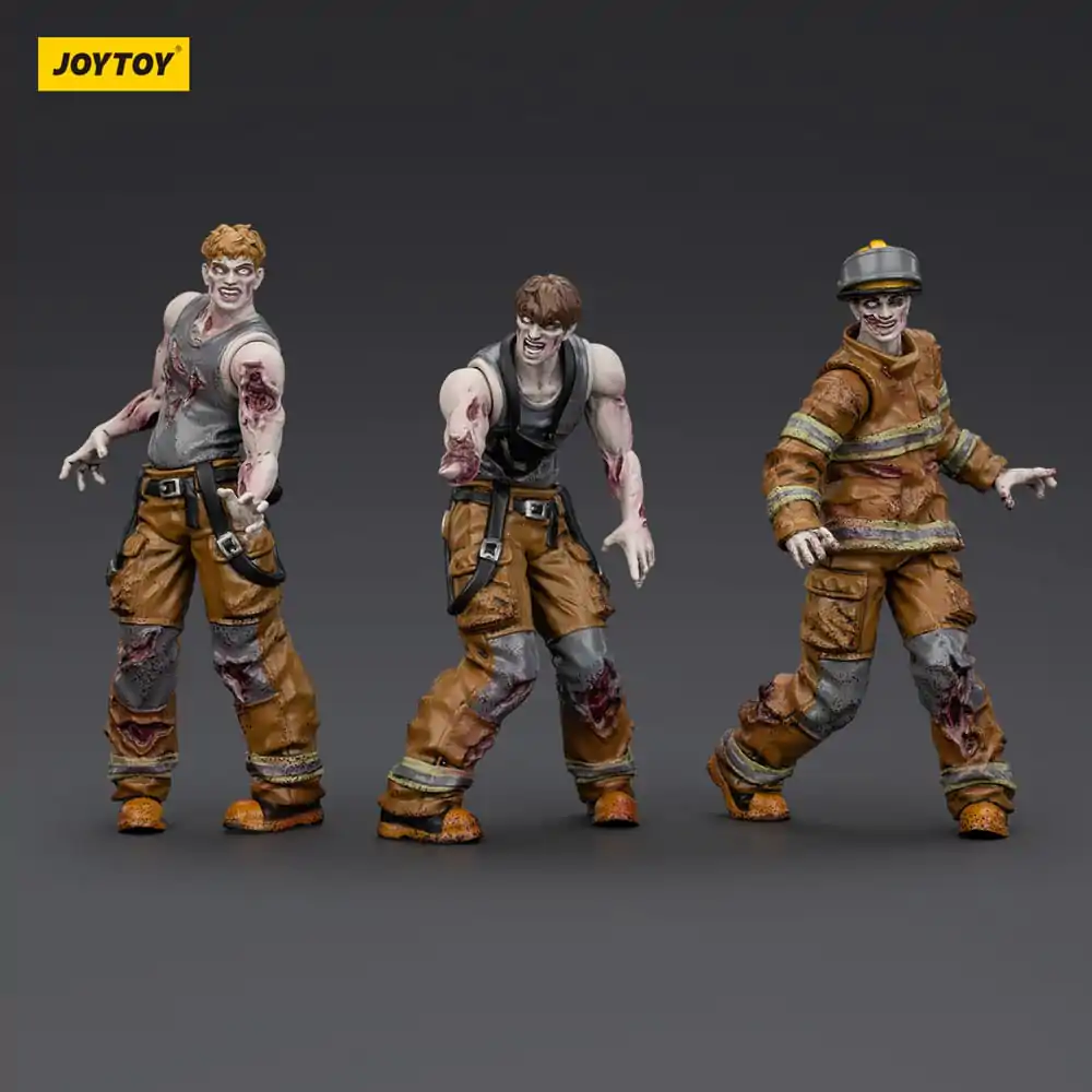 Zombie Dark Source Akční figurky 3-Pack Hasiči 8 cm fotografii produktu