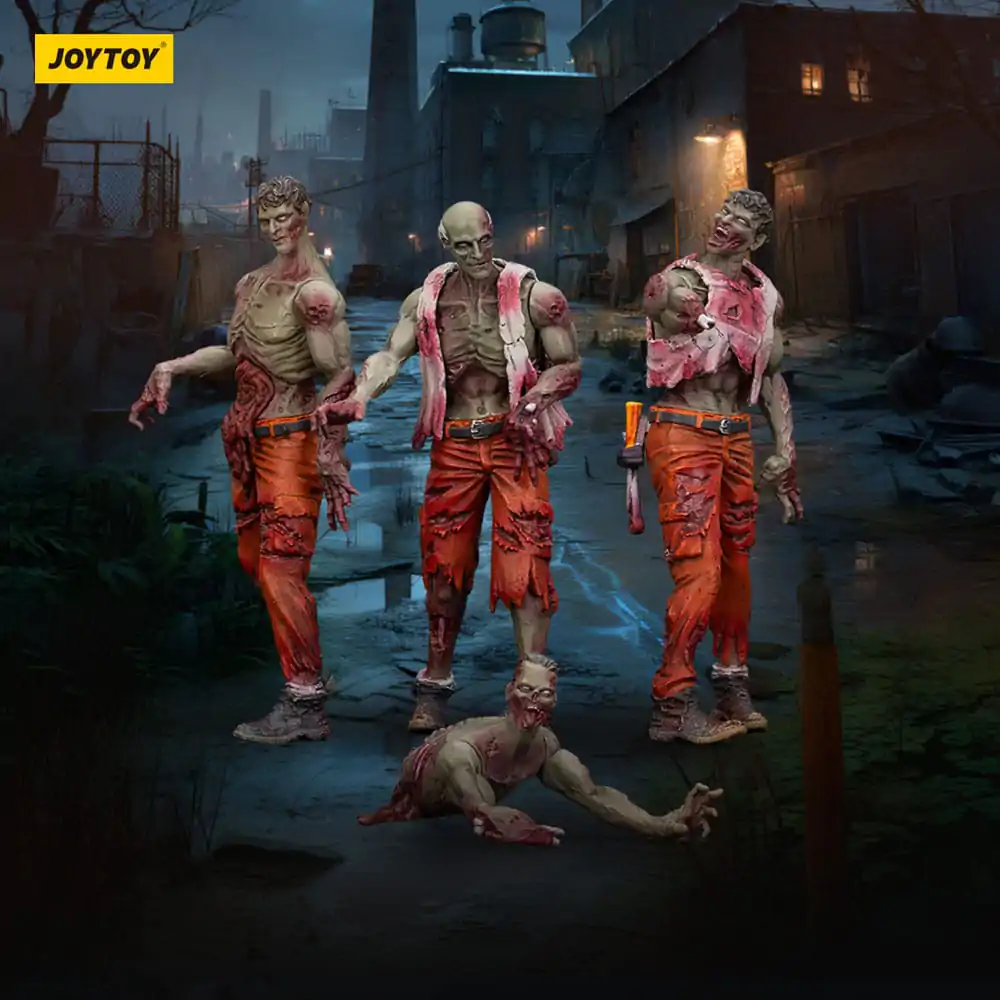 Zombie Dark Source Akční figurky 4-Pack Mechanic Team 8 cm fotografii produktu