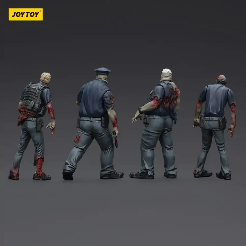 Zombie Dark Source akční figurky 4-Pack Police (Male) 8 cm fotografii produktu
