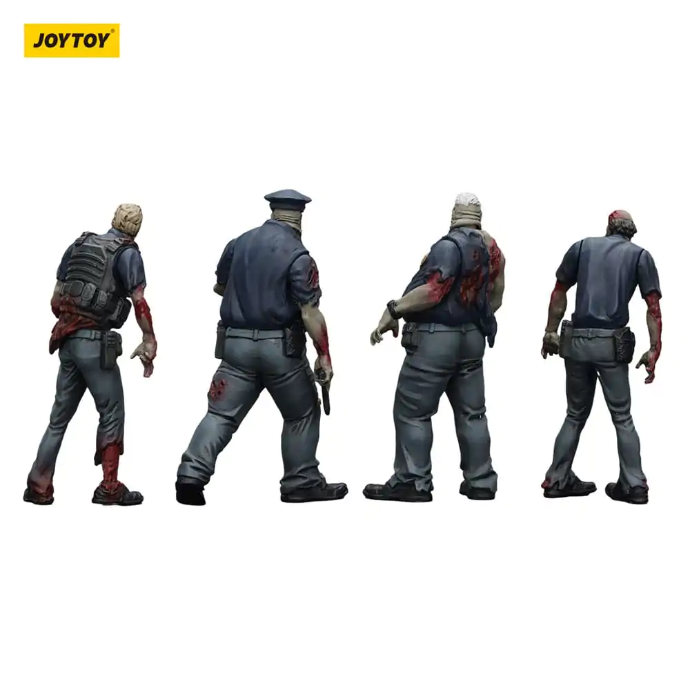 Zombie Dark Source akční figurky 4-Pack Police (Male) 8 cm fotografii produktu