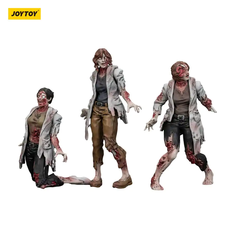 Zombie Dark Source akční figurky 3-Pack vědkyně (ženy) 8 cm fotografii produktu
