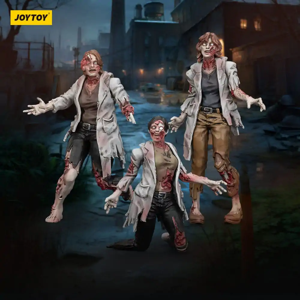 Zombie Dark Source akční figurky 3-Pack vědkyně (ženy) 8 cm fotografii produktu