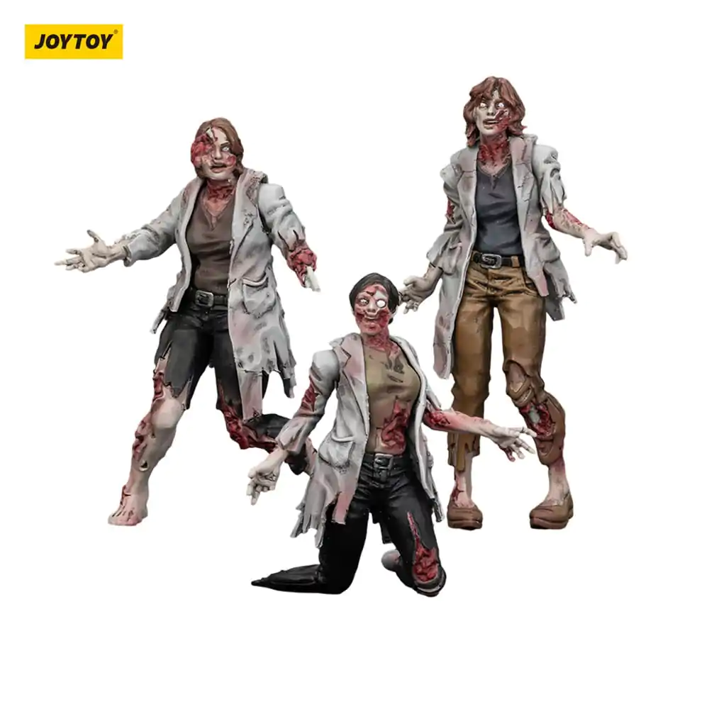 Zombie Dark Source akční figurky 3-Pack vědkyně (ženy) 8 cm fotografii produktu