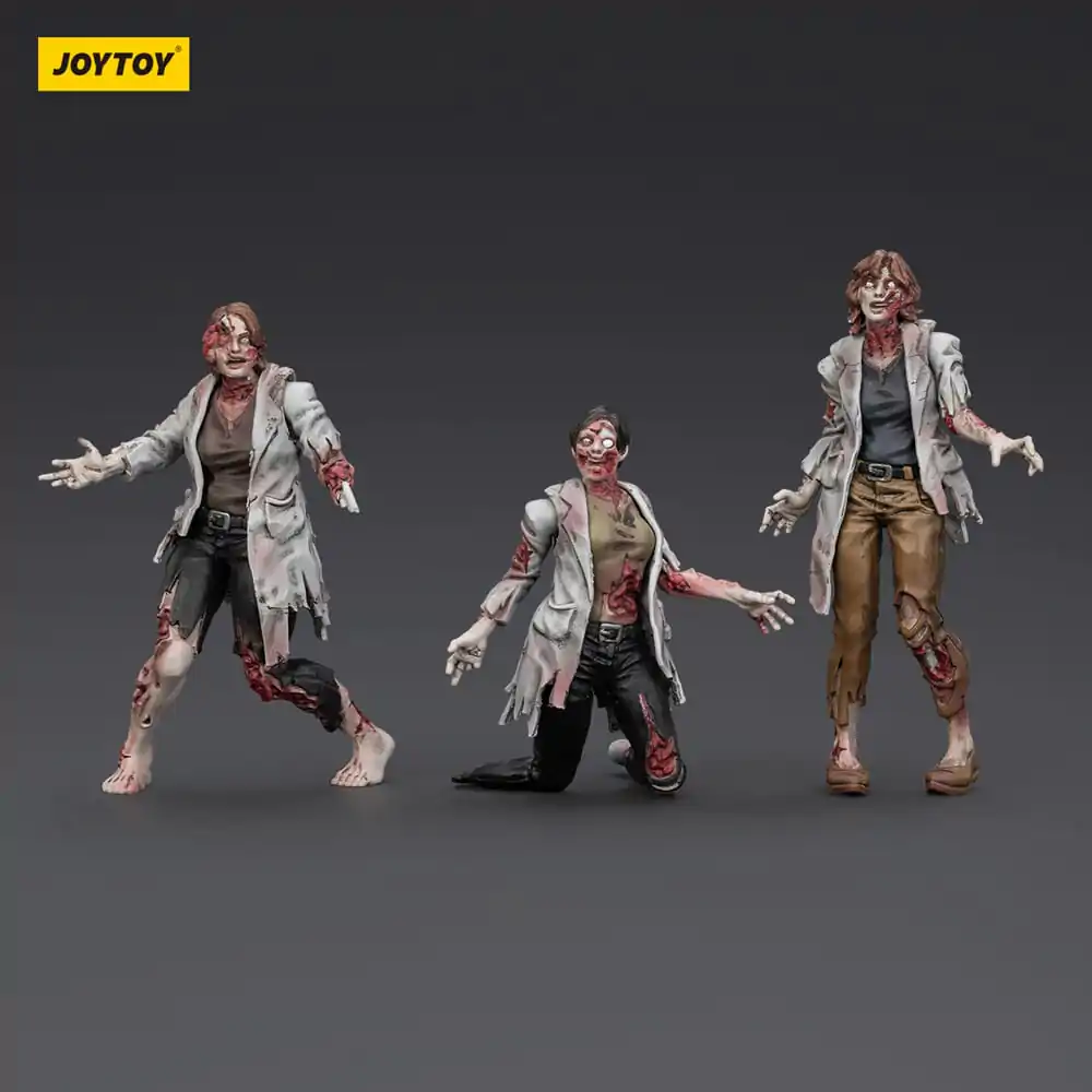 Zombie Dark Source akční figurky 3-Pack vědkyně (ženy) 8 cm fotografii produktu