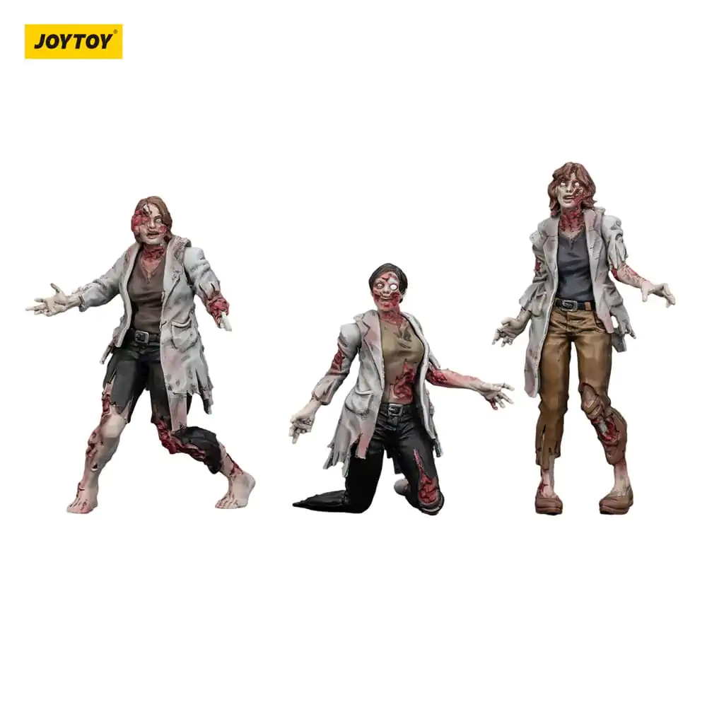 Zombie Dark Source akční figurky 3-Pack vědkyně (ženy) 8 cm fotografii produktu