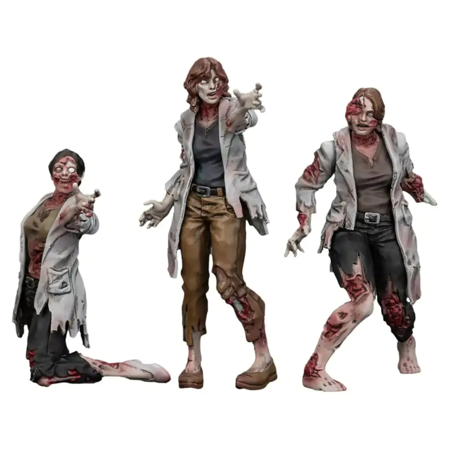 Zombie Dark Source akční figurky 3-Pack vědkyně (ženy) 8 cm fotografii produktu