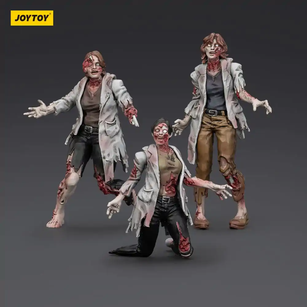 Zombie Dark Source akční figurky 3-Pack vědkyně (ženy) 8 cm fotografii produktu