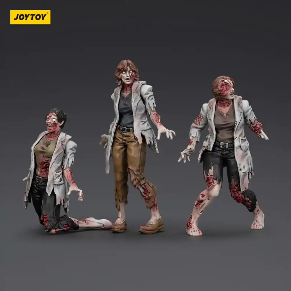 Zombie Dark Source akční figurky 3-Pack vědkyně (ženy) 8 cm fotografii produktu
