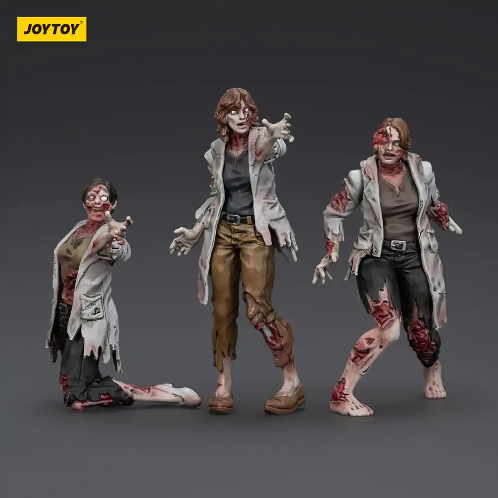Zombie Dark Source akční figurky 3-Pack vědkyně (ženy) 8 cm fotografii produktu