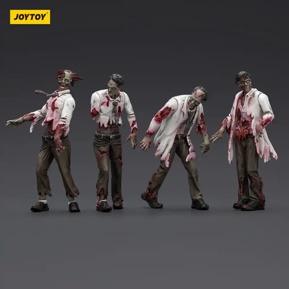 Zombie Dark Source akční figurky 4-Pack Scientists (Male) 8 cm fotografii produktu