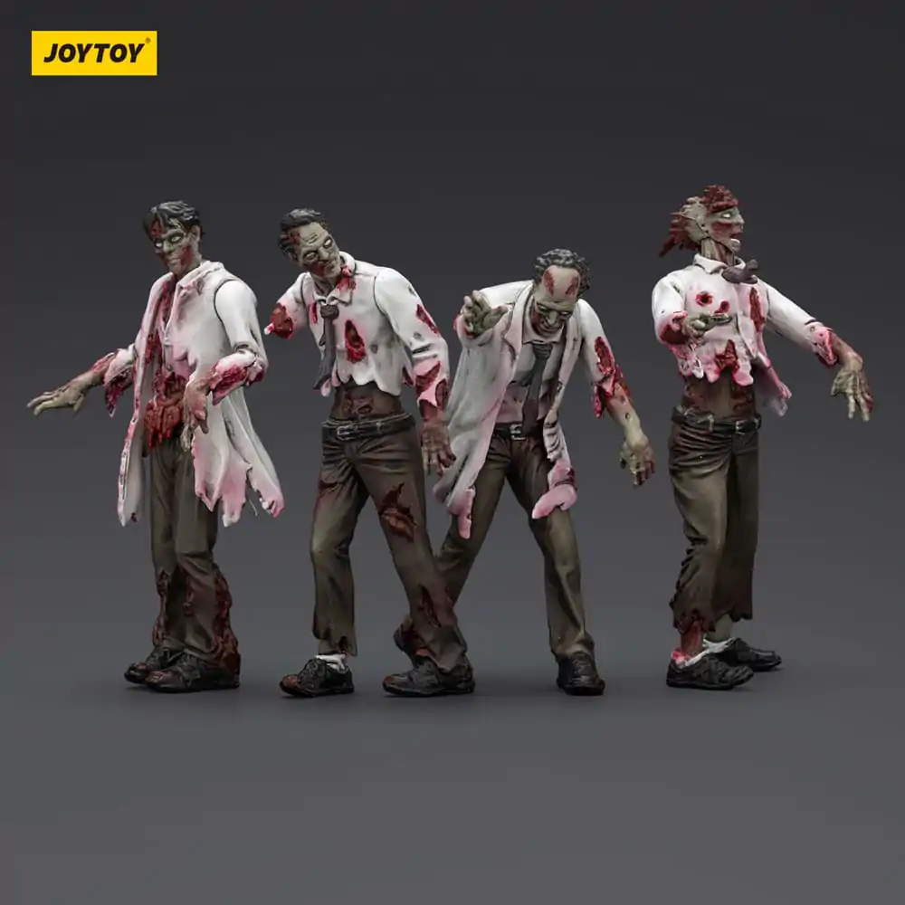 Zombie Dark Source akční figurky 4-Pack Scientists (Male) 8 cm fotografii produktu