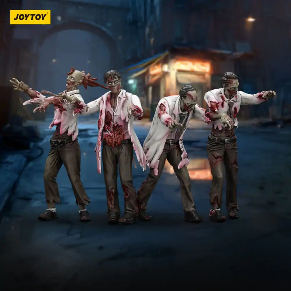 Zombie Dark Source akční figurky 4-Pack Scientists (Male) 8 cm fotografii produktu