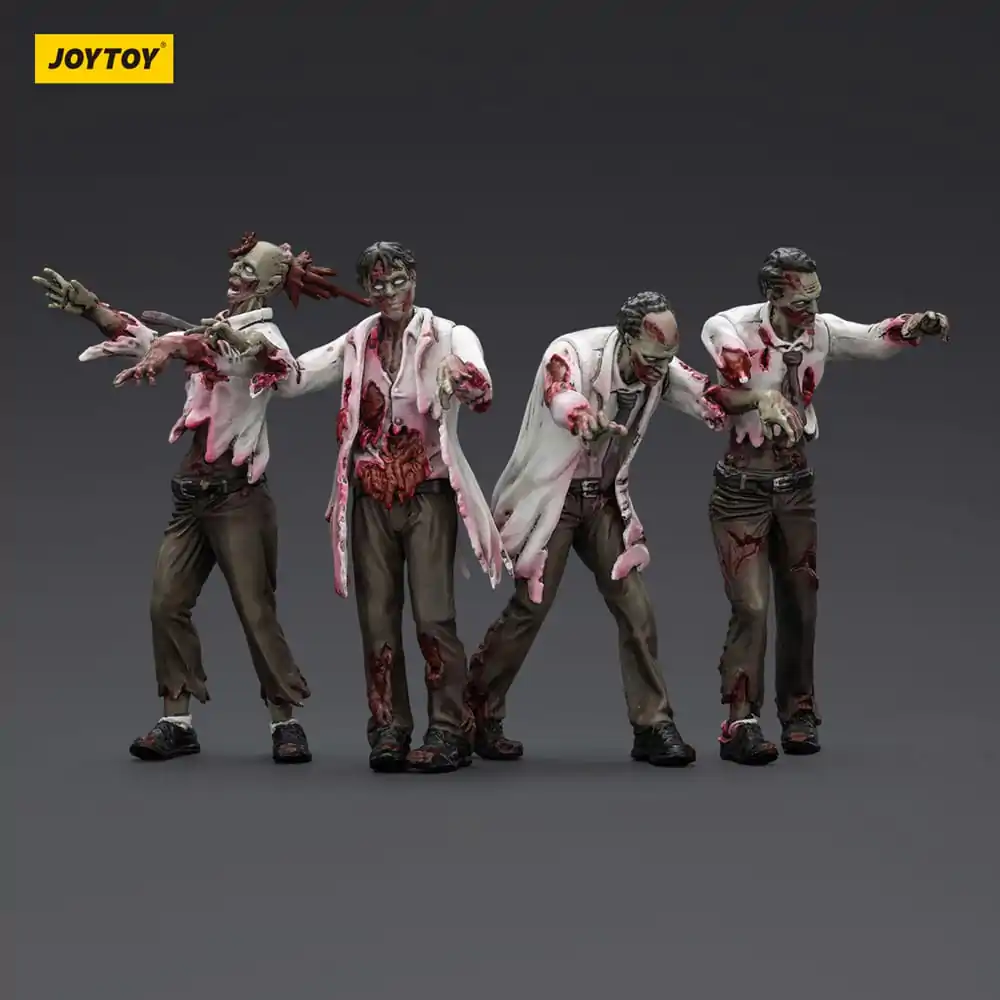 Zombie Dark Source akční figurky 4-Pack Scientists (Male) 8 cm fotografii produktu