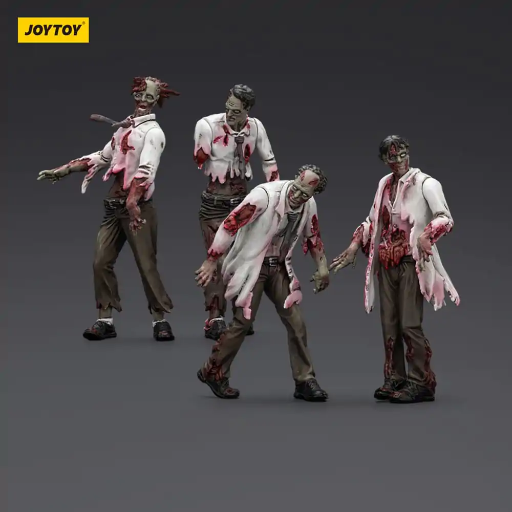 Zombie Dark Source akční figurky 4-Pack Scientists (Male) 8 cm fotografii produktu