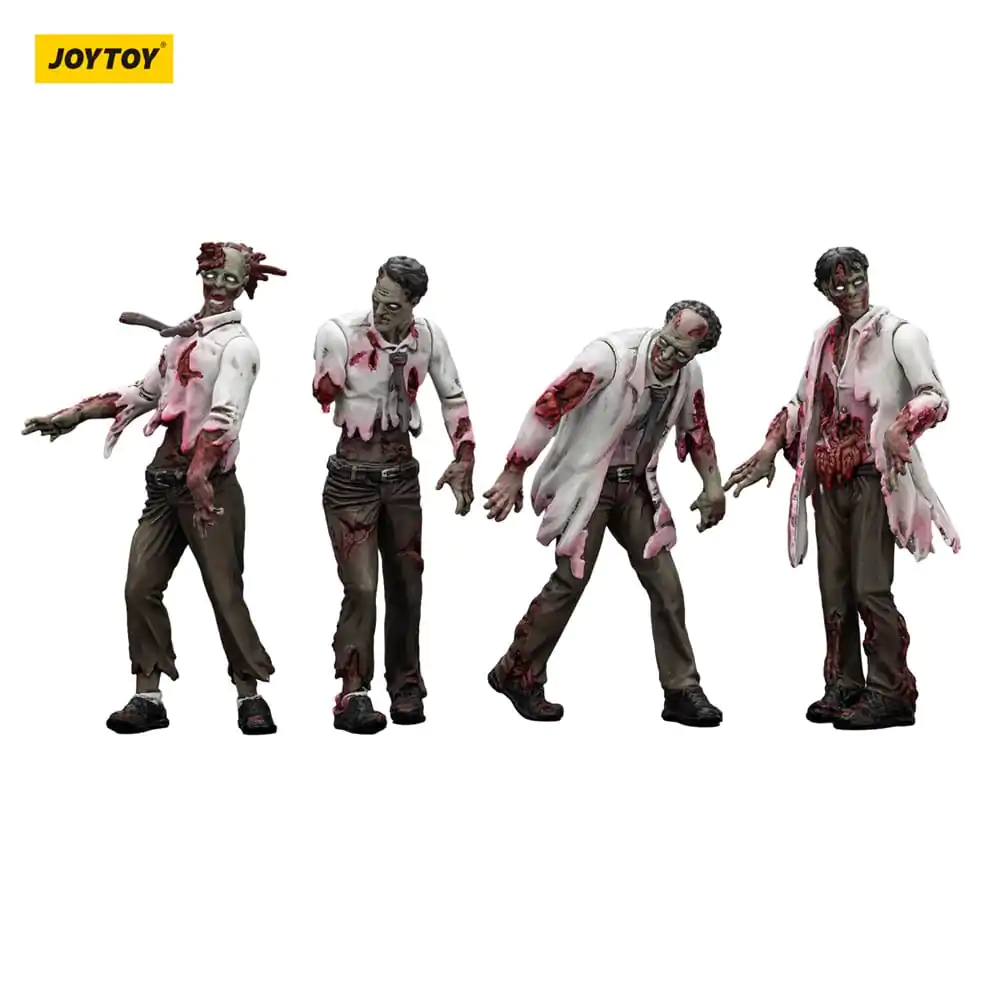Zombie Dark Source akční figurky 4-Pack Scientists (Male) 8 cm fotografii produktu