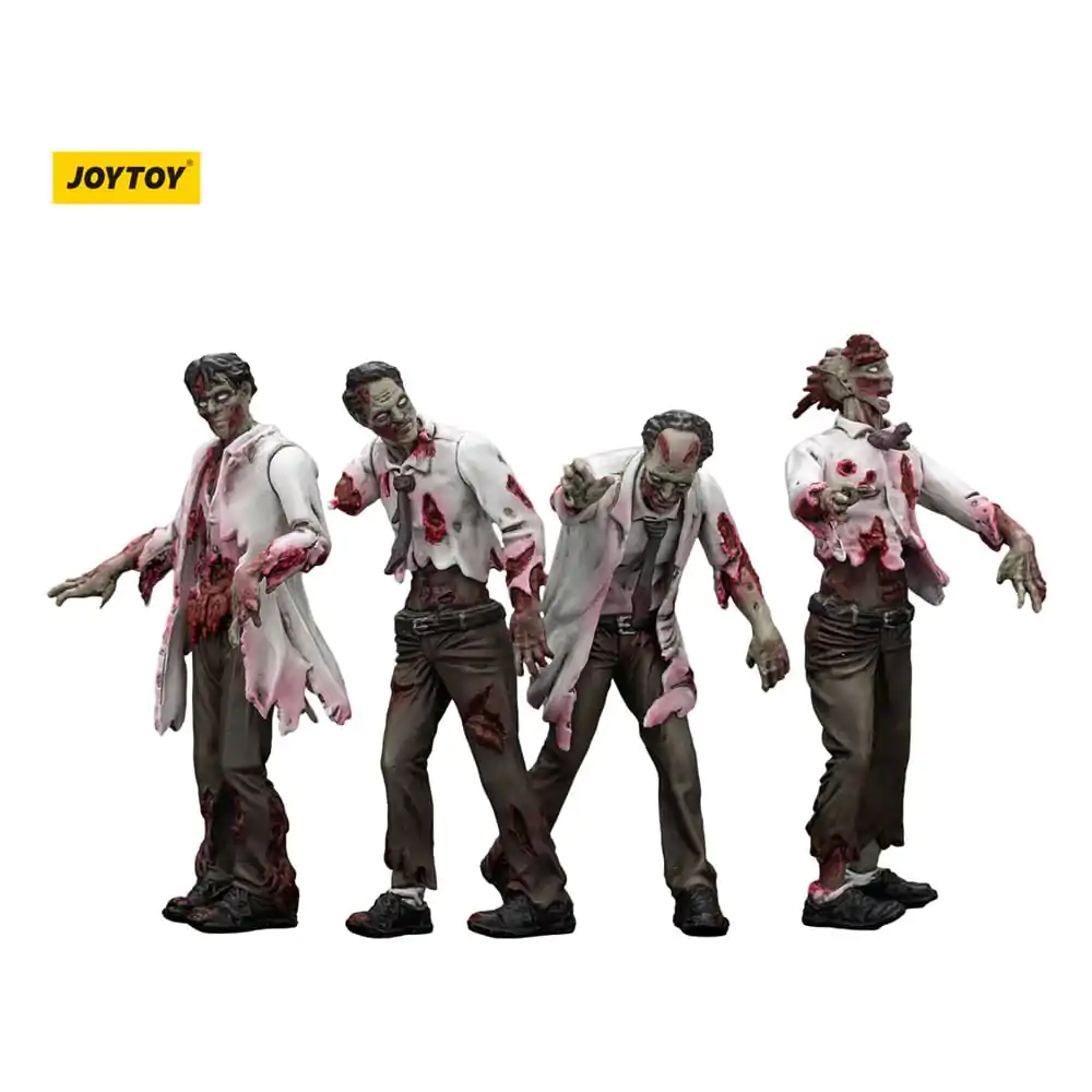 Zombie Dark Source akční figurky 4-Pack Scientists (Male) 8 cm fotografii produktu