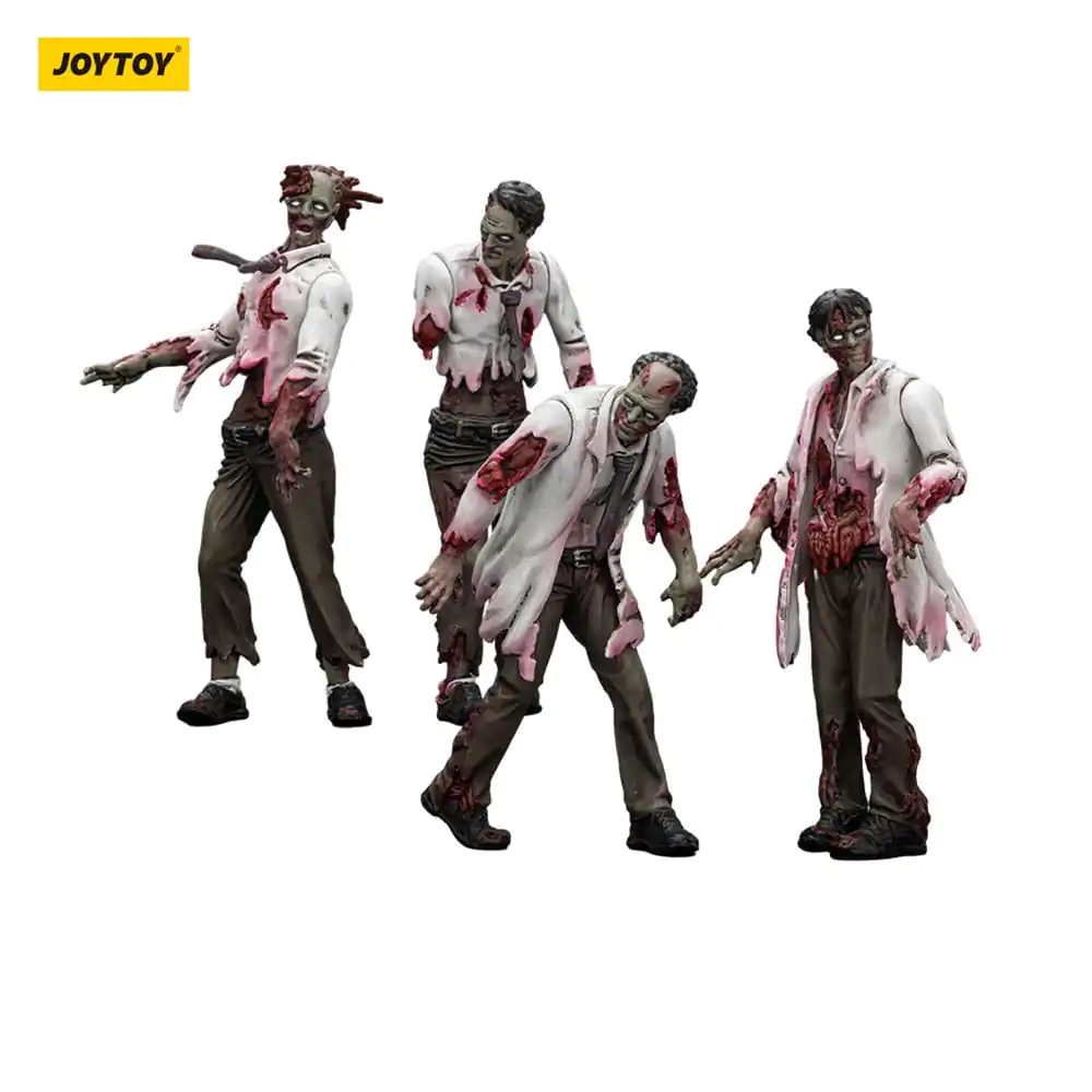 Zombie Dark Source akční figurky 4-Pack Scientists (Male) 8 cm fotografii produktu