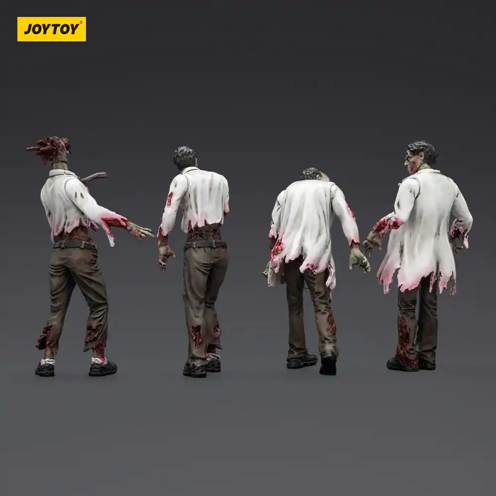 Zombie Dark Source akční figurky 4-Pack Scientists (Male) 8 cm fotografii produktu