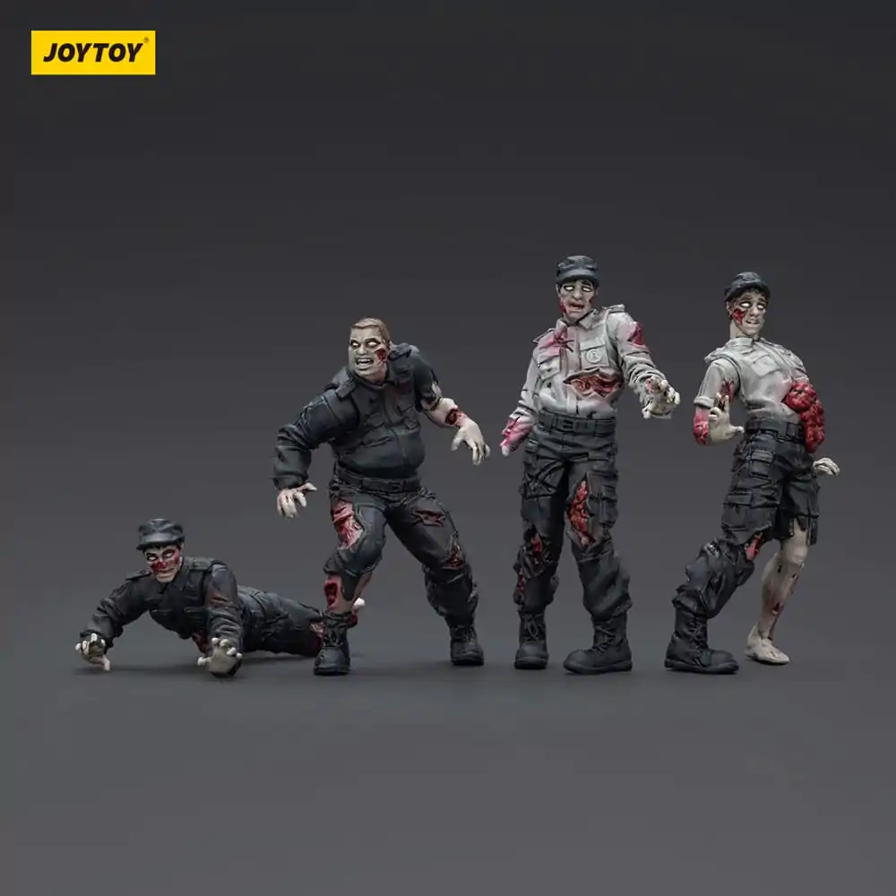 Zombie Dark Source akční figurky 4-Pack Security Guards 8 cm fotografii produktu