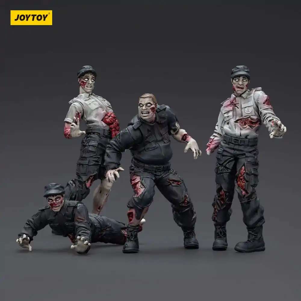 Zombie Dark Source akční figurky 4-Pack Security Guards 8 cm fotografii produktu
