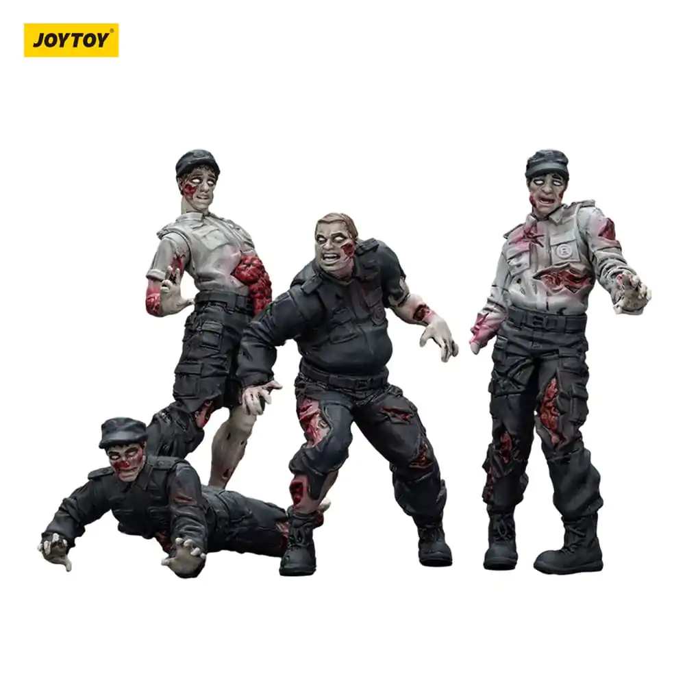 Zombie Dark Source akční figurky 4-Pack Security Guards 8 cm fotografii produktu