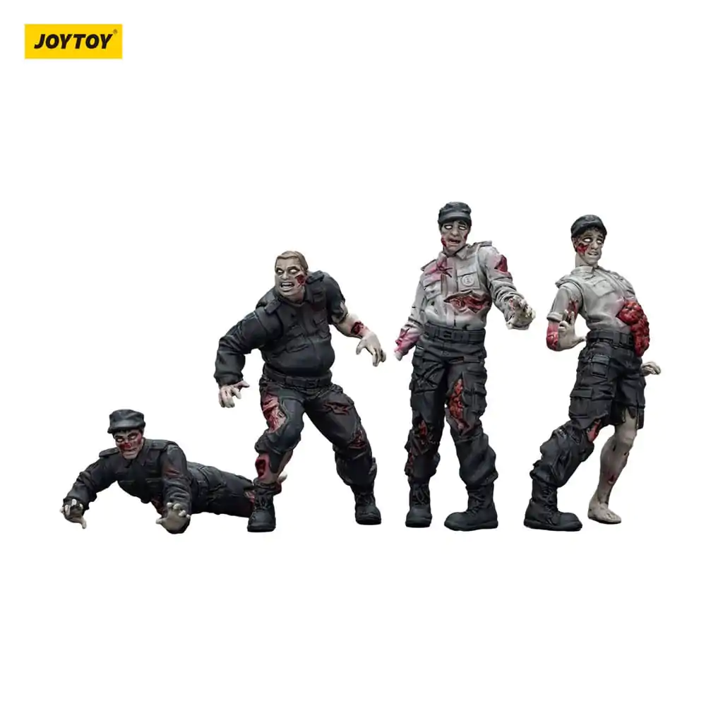 Zombie Dark Source akční figurky 4-Pack Security Guards 8 cm fotografii produktu