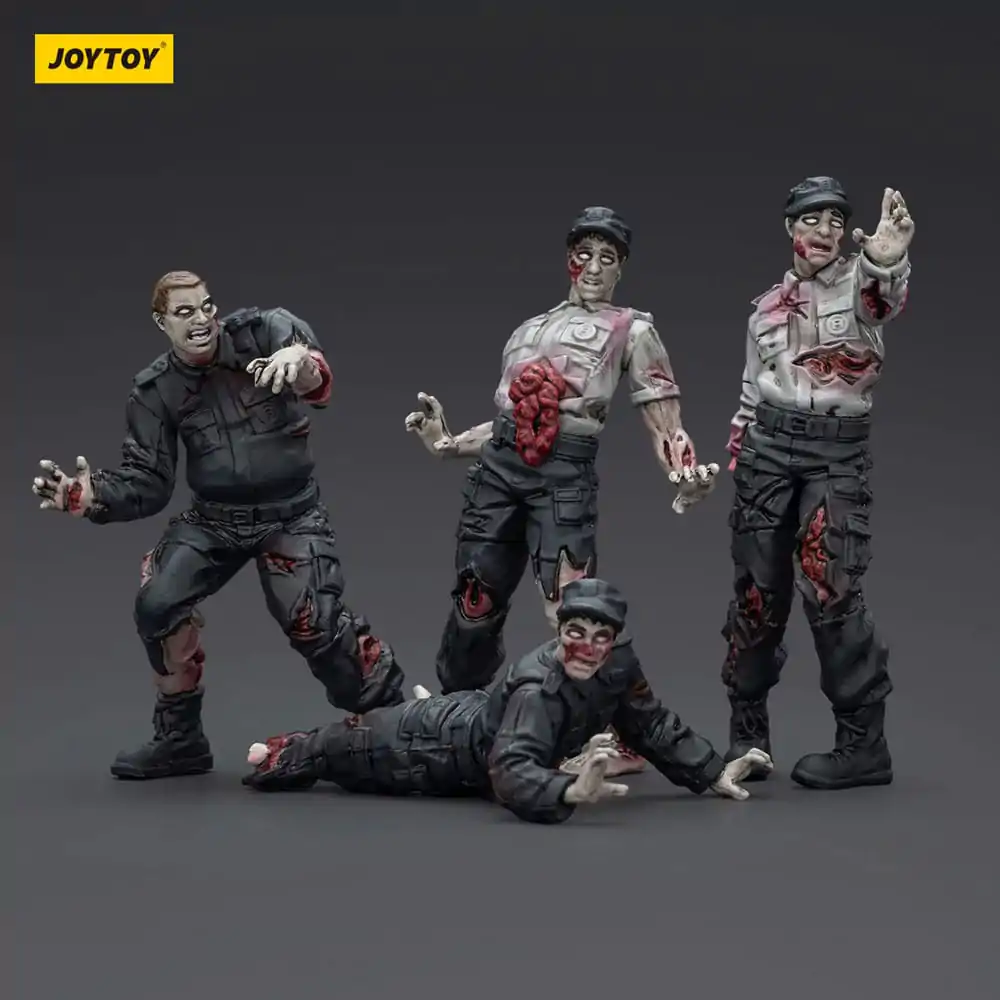 Zombie Dark Source akční figurky 4-Pack Security Guards 8 cm fotografii produktu