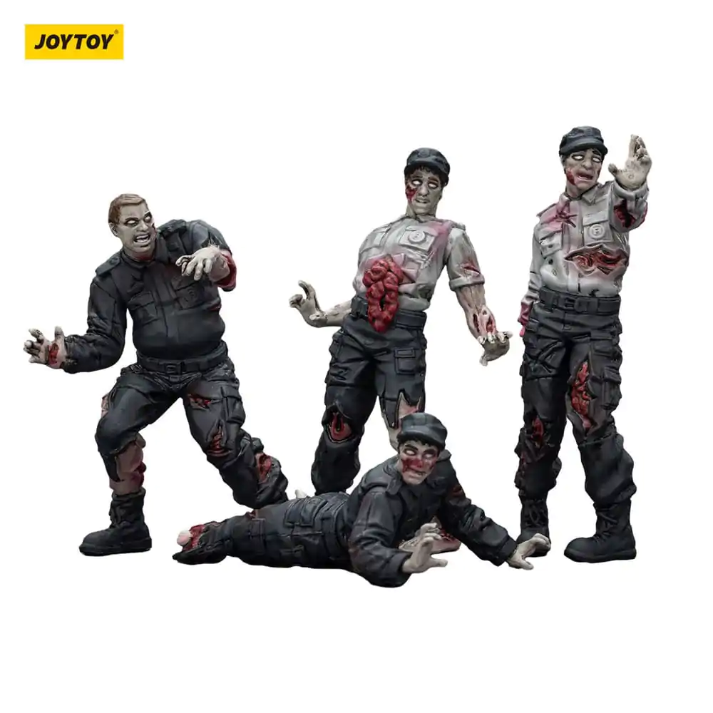 Zombie Dark Source akční figurky 4-Pack Security Guards 8 cm fotografii produktu