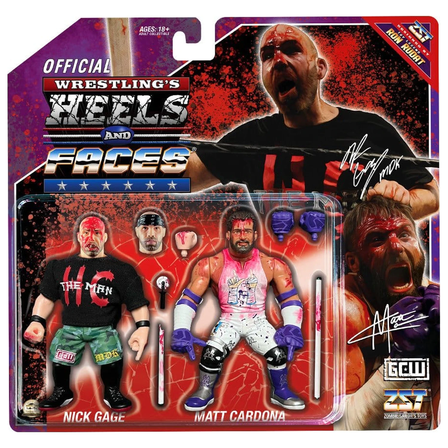 Zombie Sailor's Toys akční figurky 2-Pack Nick Gage vs. Matt Cardona 11 cm fotografii produktu