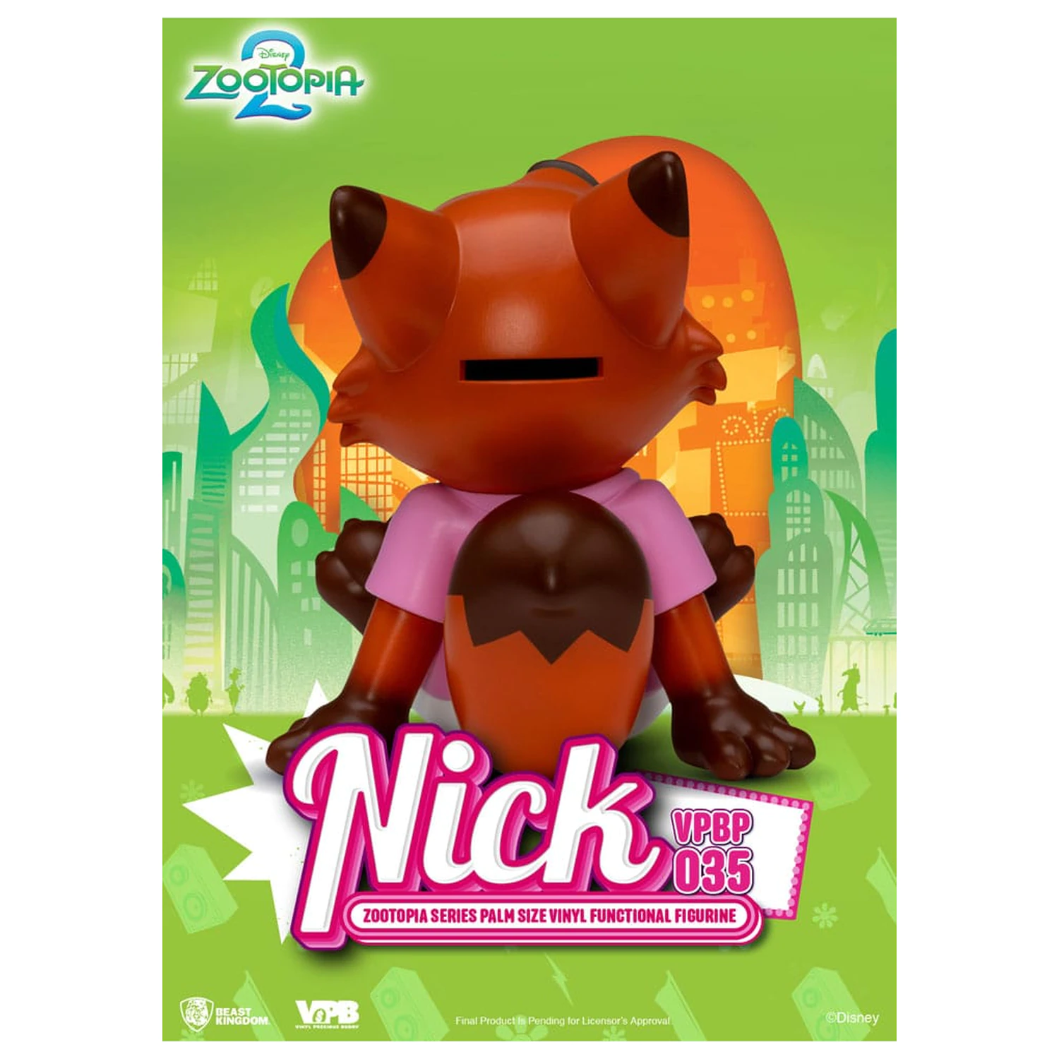 Zootopia Piggy vinylová pokladnička Nick 15 cm fotografii produktu