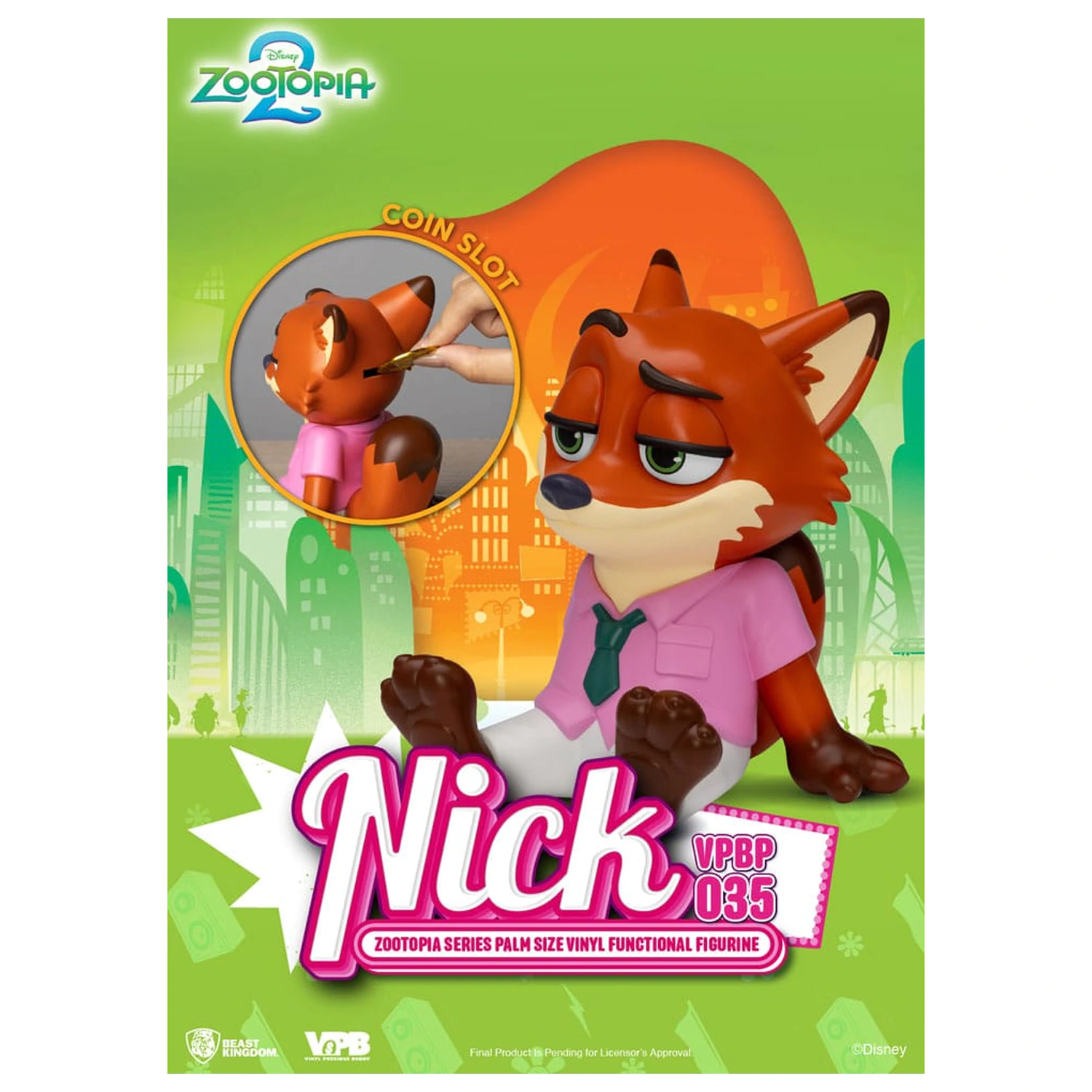 Zootopia Piggy vinylová pokladnička Nick 15 cm fotografii produktu
