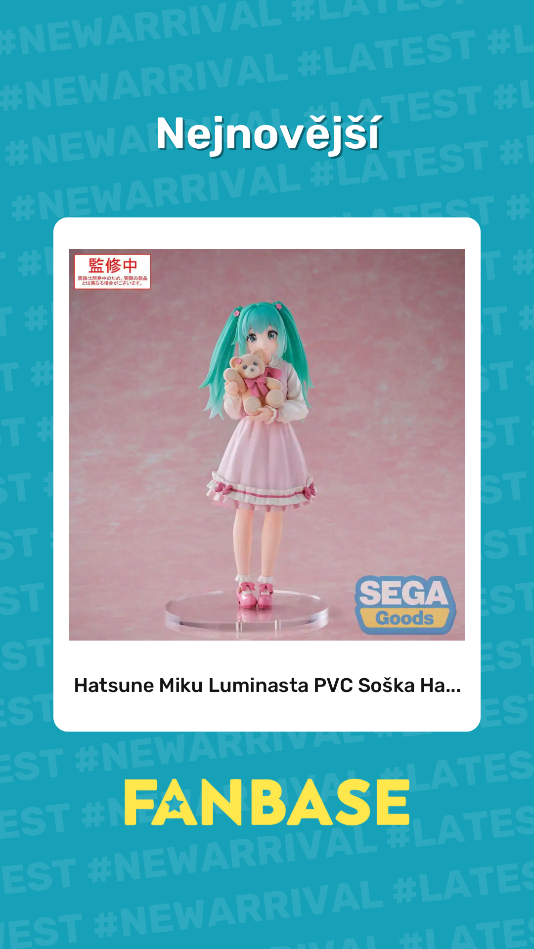 Nejnovejsi produkt: Hatsune Miku Luminasta PVC Soška Ha...