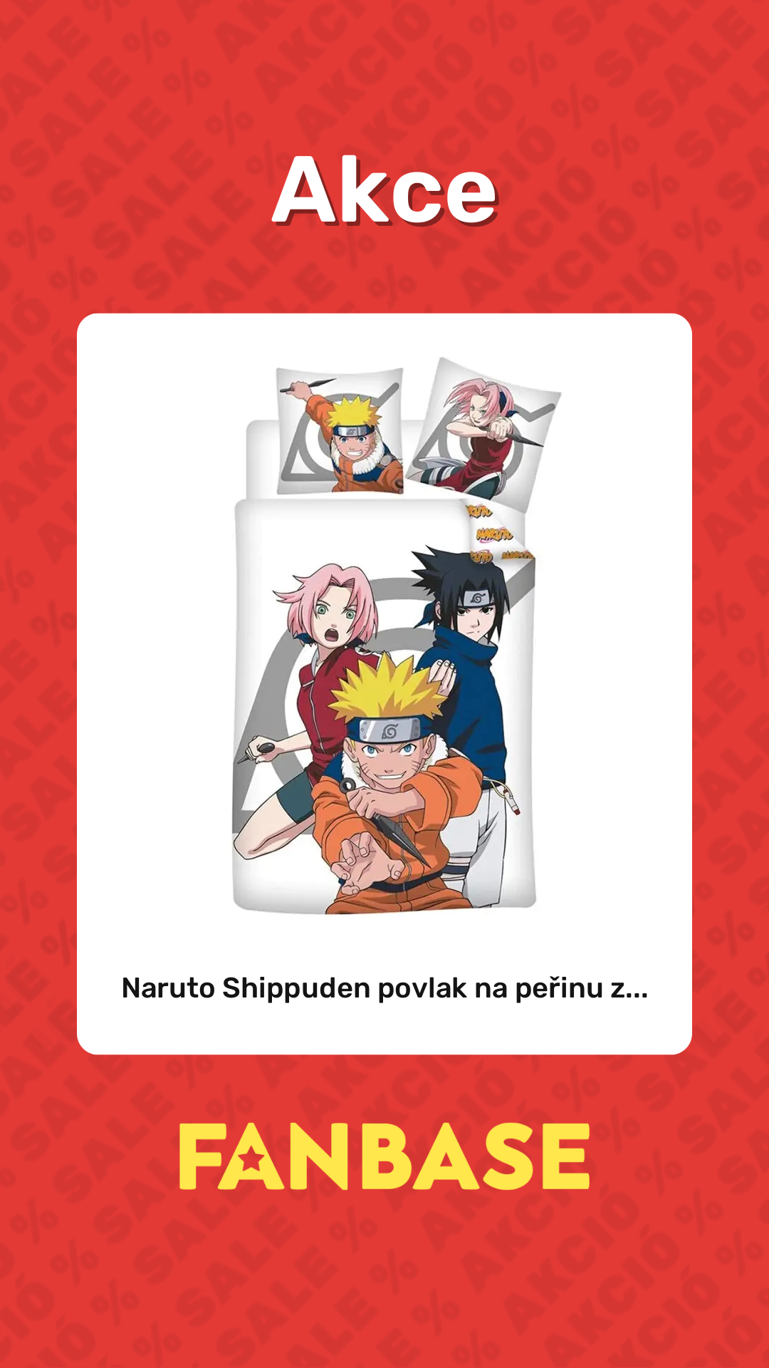 Akce: Naruto Shippuden povlak na peřinu z...
