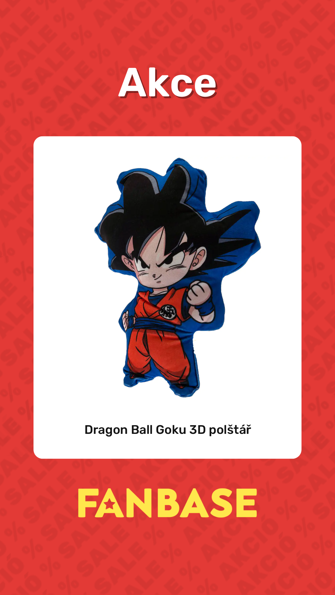 Akce: Dragon Ball Goku 3D polštář