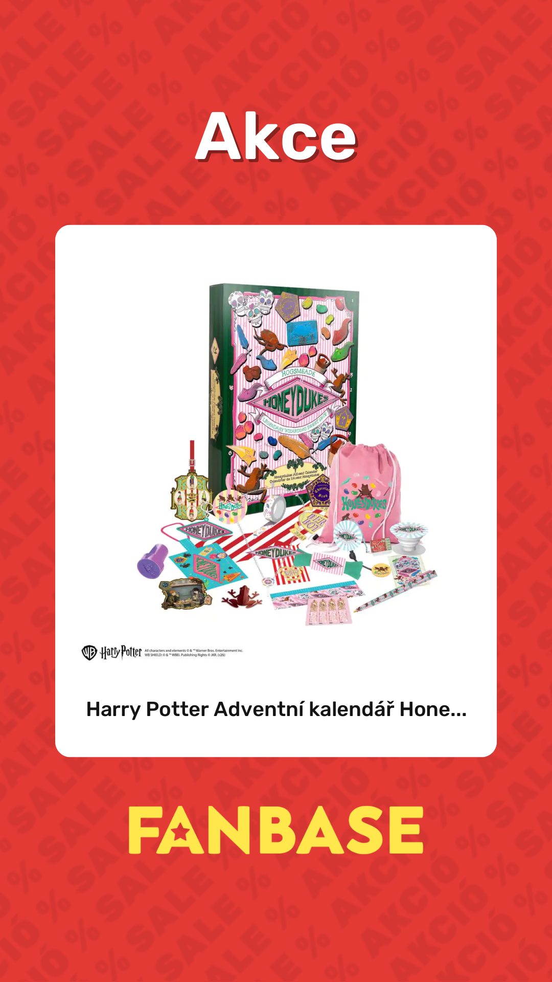 Akce: Harry Potter Adventní kalendář Hone...