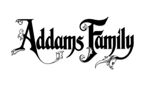 Addams Family věci produkty dárky logo