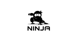 Ninja věci produkty dárky logo