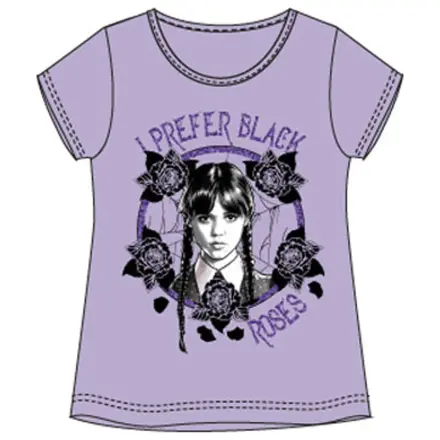 Wednesday Black Roses dětské tričko s krátkým rukávem, top fotografii produktu