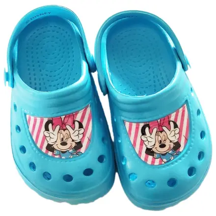 Disney Minnie Peek-a-Bow Blue dětské pantofle typu Crocs fotografii produktu
