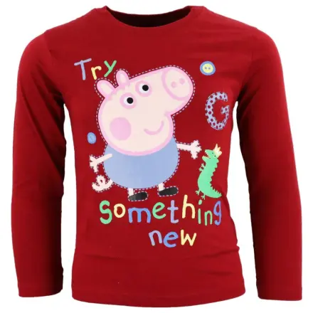 Peppa Pig Something New Red Dětské tričko s dlouhým rukávem Top fotografii produktu