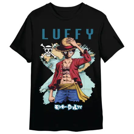 One Piece Monkey D. Luffy mapa dospělé tričko fotografii produktu