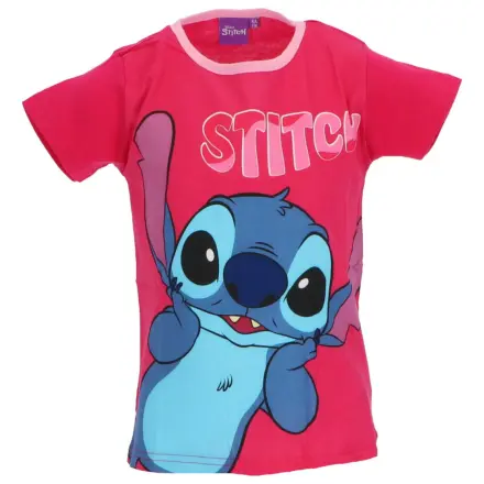 Stitch Surprised Pink dětské krátké tričko s krátkým rukávem, top fotografii produktu