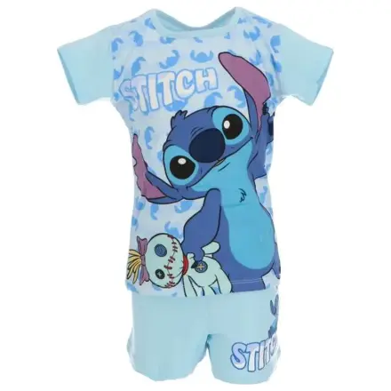 Stitch Scrump Blue krátké dětské pyžamo fotografii produktu