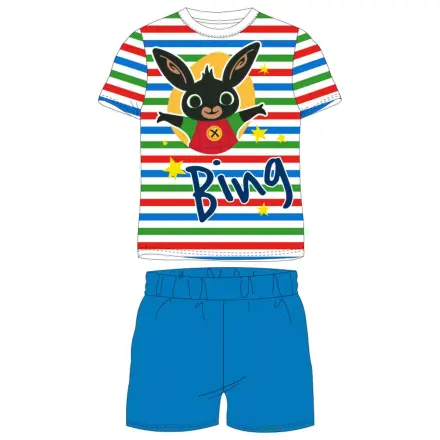 Bing Striped Blue Kids krátké pyžamo fotografii produktu
