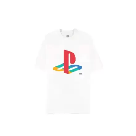 PlayStation Tričko Logo White Loose Fit fotografii produktu