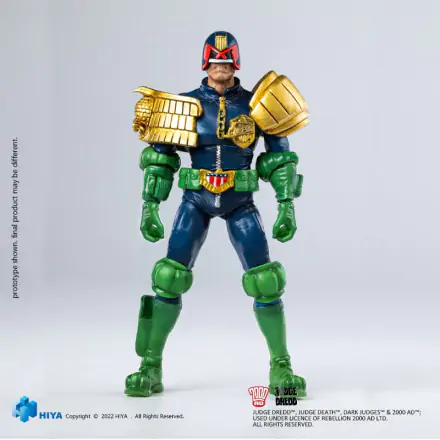 2000 AD Exquisite Mini akční figurka 1/18 Judge Dredd Gaze Into The Fist of Dredd 10 cm termékfotója