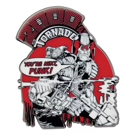 2000 AD Odznak na připnutí Judge Dredd You're Next Punk Limited Edition fotografii produktu