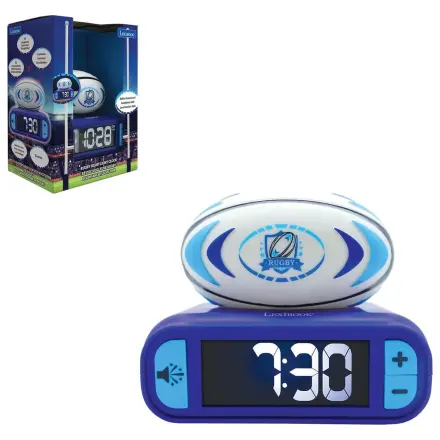 Digitální budík 3D Rugby ball s nočním světlem fotografii produktu