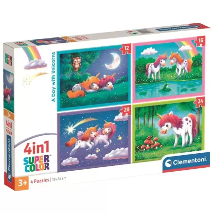 Puzzle Den s jednorožci 12+16+20+24 dílků fotografii produktu