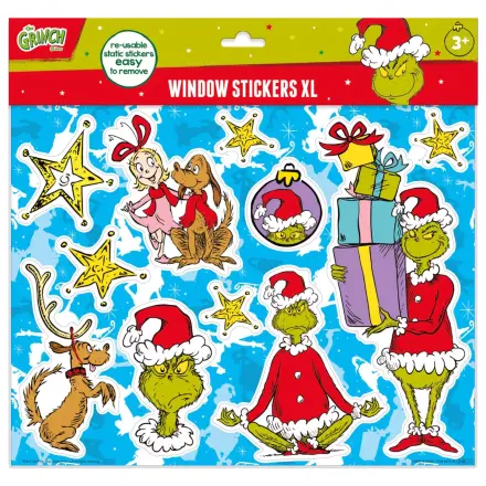 The Grinch Dr Seuss Sada samolepek na okno XL fotografii produktu